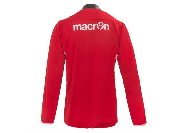 Macron Custom Felpa Genser RED XXS Treningsgenser med fine detaljer 